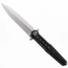 Noc Knives Dicoria Fixed Blade Knife Black G10 Handle 440C Plain Edge Satin Finish DG12-BLK