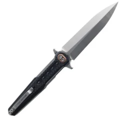Noc Knives Dicoria Fixed Blade Knife Black G10 Handle 440C Plain Edge Satin Finish DG12-BLK -Knife Gear Shop NOC DG12 BLK 04 45032.1675109696