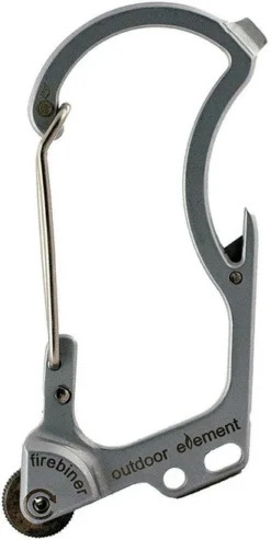 Outdoor Element Firebiner Silverthorne Carabiner Silver Coated Stainless ODEF1SR