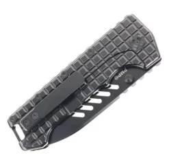 PMP Knives Kodiak Beast Pocket Knife Frag Black Titanium Handle Black M390 Steel Blade -Knife Gear Shop PMP KODIAK BLACK 03 22115.1688670850