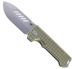 PMP Knives Kodiak Beast Pocket Knife Frag Bronze Titanium Handle M390 Steel Blade