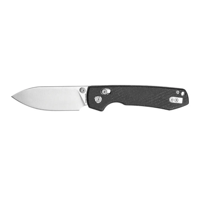 Vosteed Raccoon Crossbar Lock Folding Knife Black Micarta Handle 14C28N Plain Edge Satin Finish RCCB32VTMK 1 Vosteed Raccoon Crossbar Lock Folding Knife Black Micarta Handle 14C28N Plain Edge Satin Finish RCCB32VTMK
