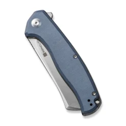 Sencut Traxler Folding Knife Neutral Blue G10 Handle 9Cr18MoV Sheepsfoot Plain Edge Satin Finish S20057C-2 -Knife Gear Shop S20057C 2 Traxler 4 52749.1696003842