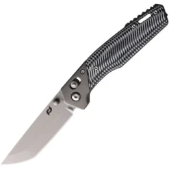 Schrade Krux Folding Knife Black/White Sculpted G10 Handle S35VN Plain Edge Bead Blast Finish 1136250