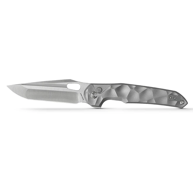 WMK Exclusive Vosteed Thunderbird Button Lock Flipper Pocket Knife Sculpted Gray Aluminum Handle Satin 154CM TB34VTA2H 1 WMK Exclusive Vosteed Thunderbird Button Lock Flipper Pocket Knife Sculpted Gray Aluminum Handle Satin 154CM TB34VTA2H