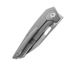 Bestech VK-Void Folding Knife White Bead Blast /Stonewash Titanium Handle Elmax Plain Edge Satin Finish BT2305A -Knife Gear Shop VK VOID BT2305A 03 80261.1687279520