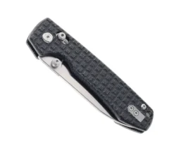 WMK Exclusive Vosteed Raccoon Crossbar Lock Folding Knife Black Micarta Frag Handle 14C28N Plain Edge Satin Finish RCCWM1 -Knife Gear Shop VOSTEED RACCOON CB BLACK MICARTA 01 88654.1692206116