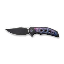 WE Magnetron Folding Knife Black/Flamed/Blue/Gold Titanium Handle 20CV Clip Point Plain Edge Black/Satin Finish WE18058-4 -Knife Gear Shop WE18058 4 Magnetron 8 96484.1680217069