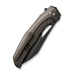 WE Ignio Folding Knife Bronze Titanium Handle 20CV Wharnto Plain Edge Black Stonewash Finish WE22042B-2 12 WE Ignio Folding Knife Bronze Titanium Handle 20CV Wharnto Plain Edge Black Stonewash Finish WE22042B-2 -Knife Gear Shop WE22042B 2 Ignio 5 34347.1695950188