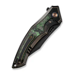 WE Orpheus Folding Knife Bronze/Black/Green Jungle Wear Fat Carbon Handle 20CV Clip Point Black Stonewash Finish WE23009-1 12 WE Orpheus Folding Knife Bronze/Black/Green Jungle Wear Fat Carbon Handle 20CV Clip Point Black Stonewash Finish WE23009-1 -Knife Gear Shop WE23009 1 Orpheus 5 19182.1695930526