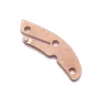 Flytanium Stonewash Precision Milled Copper Backspacer For Spyderco Delica