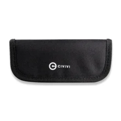 Civivi Pouch Black Nylon Construction Polishing Cloth/Stickers C-01