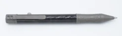 TwoSun Tactical Pen Carbon Fiber/Titanium Body Black Ink PEN-24-STONE