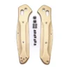 Flytanium Stonewash Brass Handle Kit For Benchmade 940 Osborne Series Knife