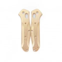 Flytanium Brass Scales For Benchmade Mini Osborne 945 Stonewash FLY-818