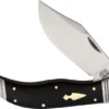 Rough Ryder Reserve Original Clasper Folding Knife Black Micarta Handle D2 Plain Edge Satin Finish RRR014