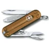 Victorinox Classic SD Multitool Transparent Chocolate Fudge Handle Plain Edge 0.6223.T55G